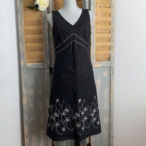 Nikki Valentine 100% Irish Linen V-neck dress